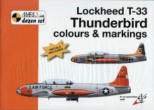 Lockheed T-33 Thuderbird colours and marking 1/32